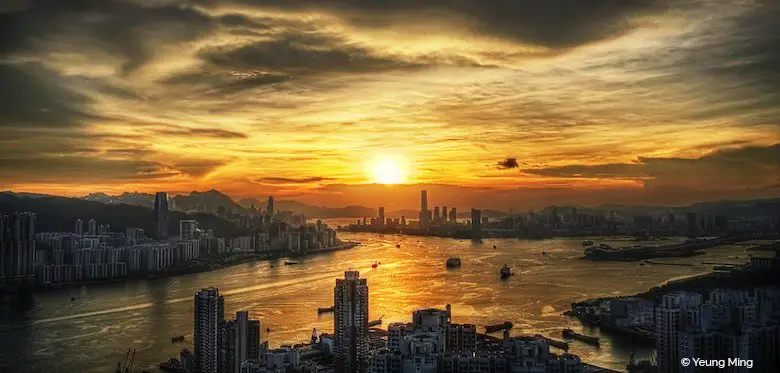 Hong Kong Travel: Victoria Harbour Sunset Hong Kong Travel: Victoria Harbour Sunset