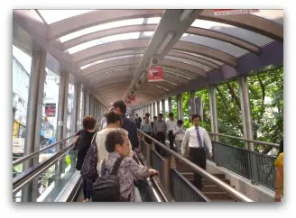 Section of the Mid-Levels Escalator Section of the Mid-Levels Escalator