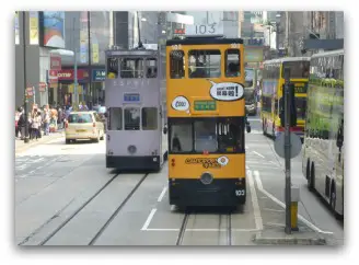 Ding Ding Tram near Central Ding Ding Tram near Central